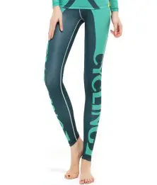 Bulk Green Color Block Fitness Leggings