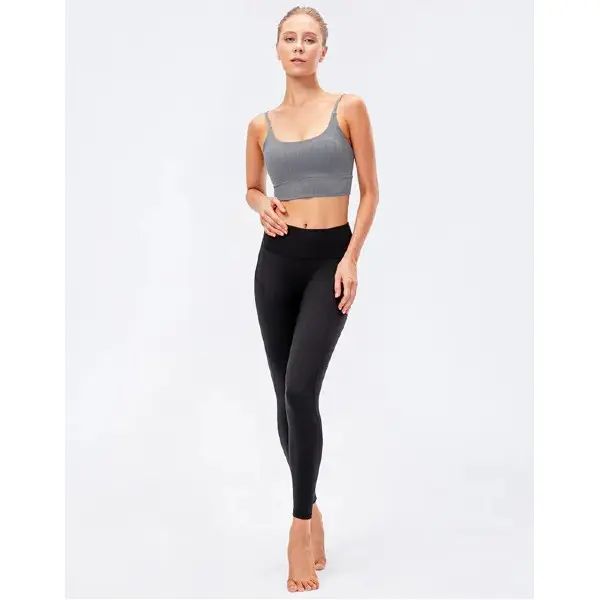 Women Wholesale Black Sportswear Jersey Leggings | From Turkey