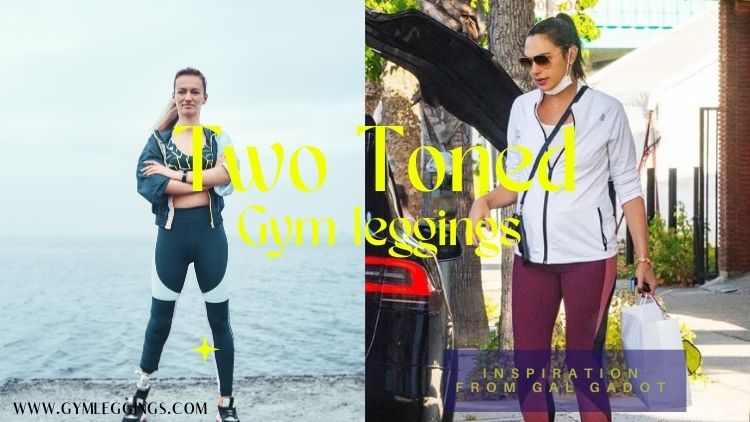 dual toned gym leggings