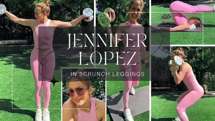 celeb rocks on scrunch leggings